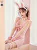 画像1: 【即日発送】【ハロウィン】 ツイードバニーミニワンピ 【コスプレ6点セット】【S-Lサイズ/2カラー】[OF01] (1)