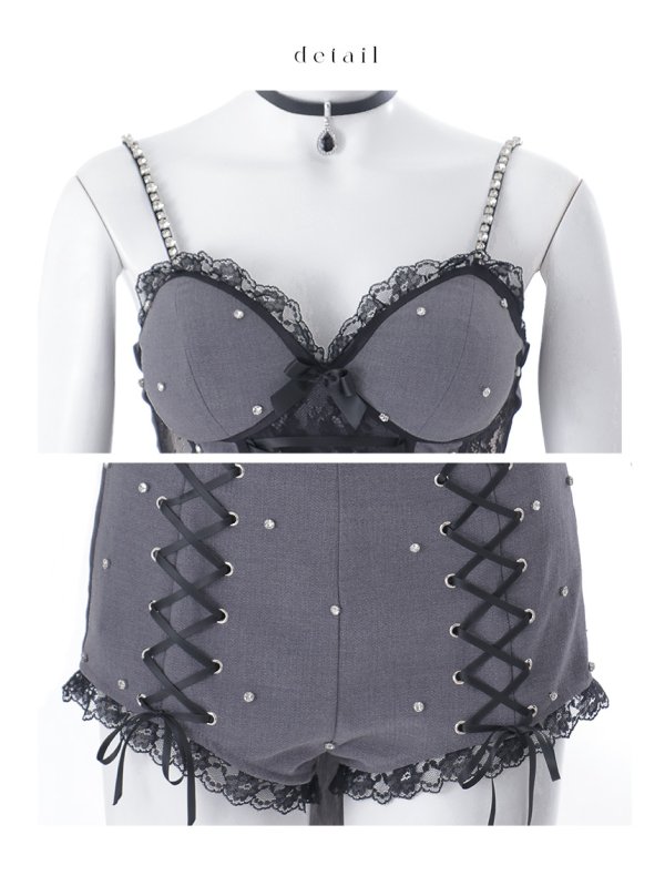 画像14: 【即日発送】【送料無料！】【ハロウィン】ウルフランジェリーセットアップ【コスプレ6点セット】【XS-Lサイズ/1カラー】[HC03]