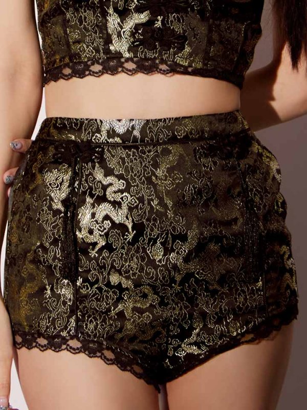 画像34: 【即日発送】【ハロウィン】チャイナショートパンツセットアップ 【コスプレ5点セット】【XS-Mサイズ/3カラー】[HC03]