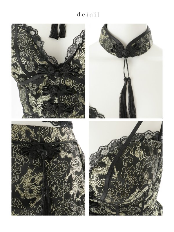 画像42: 【即日発送】【ハロウィン】チャイナショートパンツセットアップ 【コスプレ5点セット】【XS-Mサイズ/3カラー】[HC03]