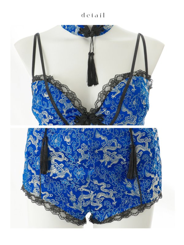 画像33: 【即日発送】【ハロウィン】チャイナショートパンツセットアップ 【コスプレ5点セット】【XS-Mサイズ/3カラー】[HC03]