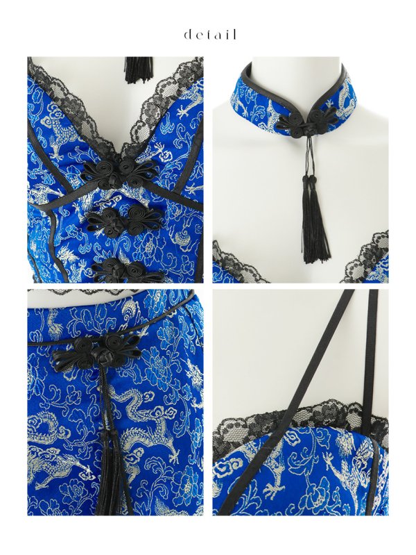 画像38: 【即日発送】【ハロウィン】チャイナショートパンツセットアップ 【コスプレ5点セット】【XS-Mサイズ/3カラー】[HC03]