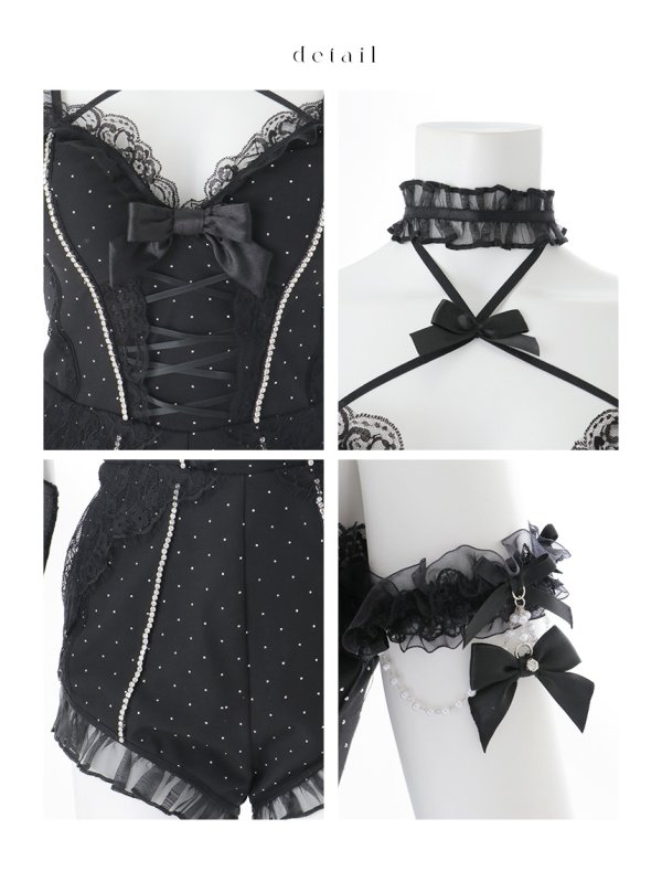 画像40: 【即日発送】【送料無料！】【マリームーンコラボ】【ハロウィン】2wayハーネスネックバニー【コスプレ6点セット】【XS-Lサイズ/3カラー】[HC03]