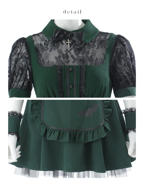 画像24: 【即日発送】【ハロウィン】コウモリクラシカルメイド【コスプレ6点セット】【S-XLサイズ/2カラー】[OF03]