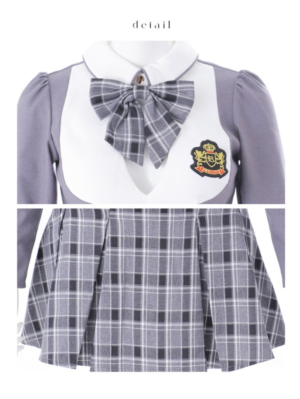 画像46: 【即日発送！】【ハロウィン】チェック制服セットアップ【コスプレ4点セット】【S-Lサイズ/2カラー】[HC03]