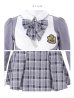画像25: 【即日発送！】【ハロウィン】チェック制服セットアップ【コスプレ4点セット】【S-Lサイズ/2カラー】[OF04]