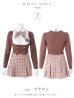 画像20: 【即日発送！】【ハロウィン】チェック制服セットアップ【コスプレ4点セット】【S-Lサイズ/2カラー】[OF04]