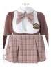 画像21: 【即日発送！】【ハロウィン】チェック制服セットアップ【コスプレ4点セット】【S-Lサイズ/2カラー】[OF04]