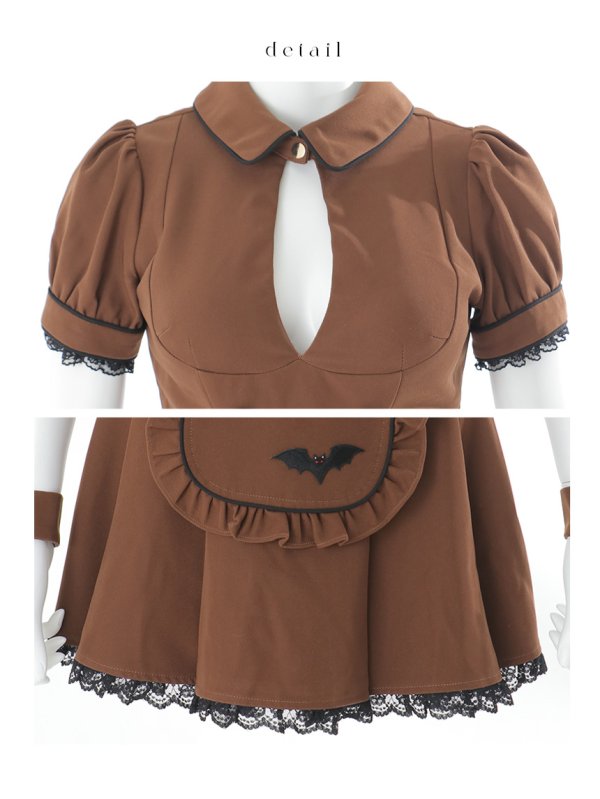 画像33: 【即日発送！】【ハロウィン】クラシカルメイドセットアップ【コスプレ5点セット】【XS-Mサイズ/2カラー】[OF04]