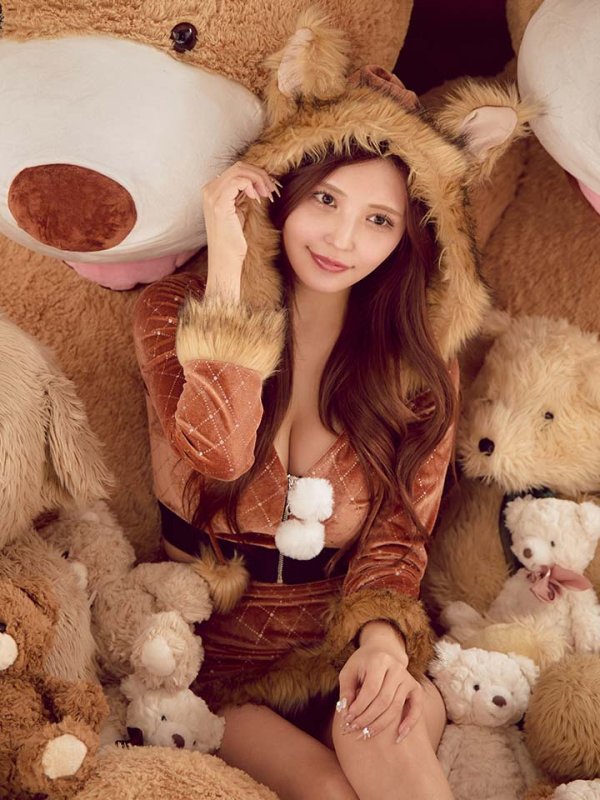 画像2: 【即日発送】【送料無料】【ハロウィン】 キルティングビジューきつね 【コスプレ4点セット】 【XS-XLサイズ/1カラー】[HC03]