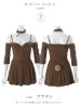 画像18: 【即日発送】【ハロウィン】オフショルプリーツ くまセットアップコスプレ【コスプレ5点セット】【XS-Lサイズ/1カラー】[OF04]
