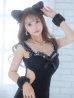 画像10: 【即日発送】【ハロウィン】 キャットレースミニワンピ 【コスプレ5点セット】【XS-Mサイズ/3カラー】[YMT]