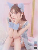 【即日発送】【ハロウィン】緩苺ちゃん着用  キャットレースミニワンピ 【コスプレ5点セット】【XS-Mサイズ/3カラー】[YMT]