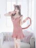 画像6: 【即日発送】【ハロウィン】 キャットレースミニワンピ 【コスプレ5点セット】【XS-Mサイズ/3カラー】[YMT]