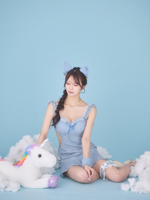 画像11: 【即日発送】【ハロウィン】 キャットレースミニワンピ 【コスプレ5点セット】【XS-Mサイズ/3カラー】[HC03]