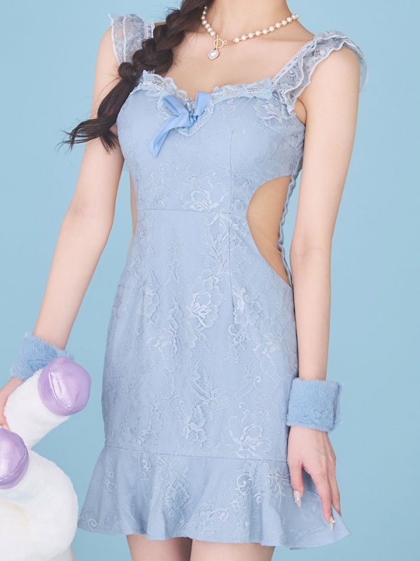 画像17: 【即日発送】【ハロウィン】 キャットレースミニワンピ 【コスプレ5点セット】【XS-Mサイズ/3カラー】[HC03]