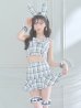 画像24: 【即日発送】【ハロウィン】ツイードバニーリボンセットアップ（スカート）【コスプレ6点セット】【XS-Mサイズ/2カラー】[YMT]
