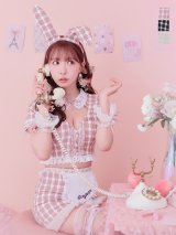 【即日発送】【ハロウィン】 ツイードバニーメイドセットアップ 【コスプレ6点セット】【S-Mサイズ/3カラー】[YMT]