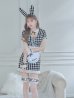 画像27: 【即日発送】【ハロウィン】 ツイードバニーメイドセットアップ 【コスプレ6点セット】【S-Mサイズ/3カラー】[YMT]