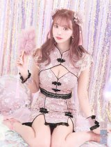 【即日発送】【ハロウィン】 パステルチャイナドレス 【コスプレ3点セット】【XS-Mサイズ/4カラー】(SE01YN)[YMT]