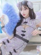 【即日発送】【ハロウィン】 パステルチャイナドレス 【コスプレ3点セット】【XS-Mサイズ/4カラー】(SE01YN)[YMT]