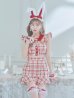 画像21: 【値下げ！】【即日発送】【ハロウィン】 チェックバニーセットアップ  【コスプレ6点セット】【XS-Lサイズ/2カラー】[YMT]