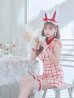 画像27: 【即日発送】【ハロウィン】 チェックバニーセットアップ  【コスプレ6点セット】【XS-Lサイズ/2カラー】[HC02]