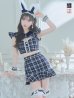 画像1: 【値下げ！】【即日発送】【ハロウィン】 チェックバニーセットアップ  【コスプレ6点セット】【XS-Lサイズ/2カラー】[YMT] (1)