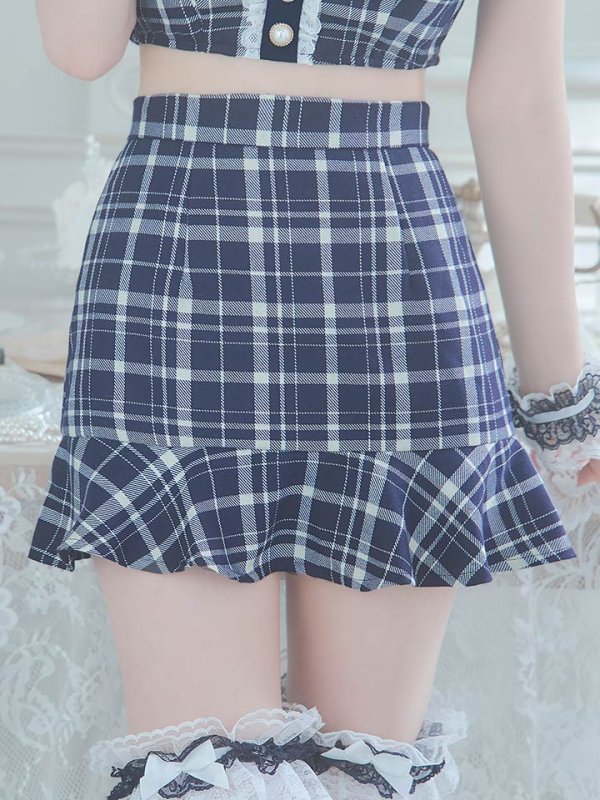 画像13: 【SALE!】【即日発送】【ハロウィン】 チェックバニーセットアップ  【コスプレ6点セット】【XS-Lサイズ/2カラー】[OF04]