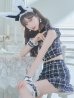 画像13: 【値下げ！】【即日発送】【ハロウィン】 チェックバニーセットアップ  【コスプレ6点セット】【XS-Lサイズ/2カラー】[YMT]