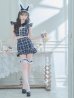 画像15: 【値下げ！】【即日発送】【ハロウィン】 チェックバニーセットアップ  【コスプレ6点セット】【XS-Lサイズ/2カラー】[YMT]