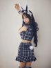 画像11: 【値下げ！】【即日発送】【ハロウィン】 チェックバニーセットアップ  【コスプレ6点セット】【XS-Lサイズ/2カラー】[YMT]