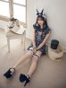 画像5: 【値下げ！】【即日発送】【ハロウィン】 チェックバニーセットアップ  【コスプレ6点セット】【XS-Lサイズ/2カラー】[YMT]