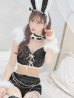 画像2: 【即日発送】【ハロウィン】 ファーツイードバニーセットアップ 【コスプレ8点セット】【XS-Mサイズ/3カラー】[YMT] (2)