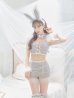 画像17: 【即日発送】【ハロウィン】 ファーツイードバニーセットアップ 【コスプレ8点セット】【XS-Mサイズ/3カラー】[YMT]