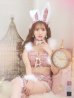 画像1: 【即日発送】【ハロウィン】 ファーツイードバニーセットアップ 【コスプレ8点セット】【XS-Mサイズ/3カラー】[YMT] (1)