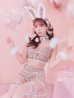 画像14: 【即日発送】【ハロウィン】 ファーツイードバニーセットアップ 【コスプレ8点セット】【XS-Mサイズ/3カラー】[YMT]