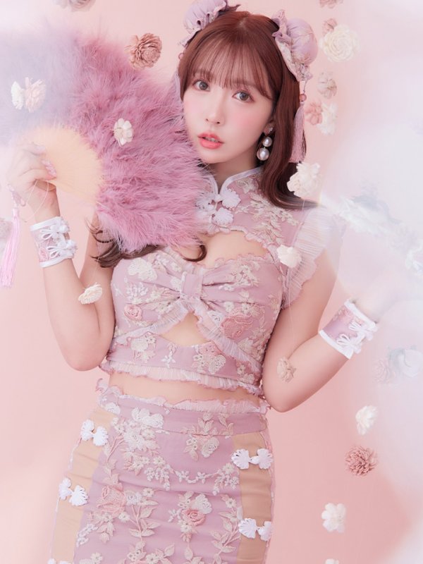 画像25: 【即日発送】【ハロウィン】リボンチャイナミニセットアップ【コスプレ4点セット】【XS-Mサイズ/3カラー】(SE01YN)[OF04]