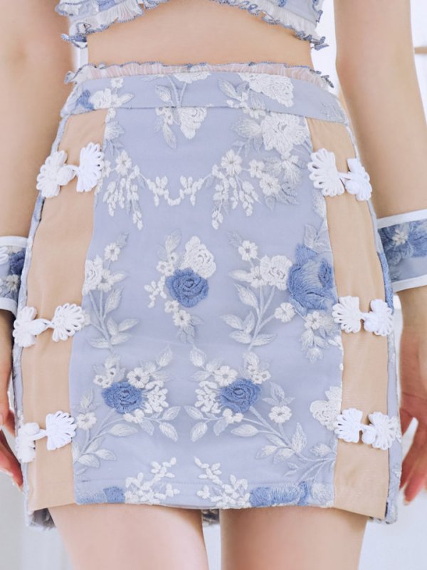 画像16: 【即日発送】【ハロウィン】リボンチャイナミニセットアップ【コスプレ4点セット】【XS-Mサイズ/3カラー】(SE01YN)[OF04]