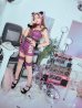 画像6: 【値下げ！】【即日発送】【ハロウィン】チェックキャットセットアップ【コスプレ6点セット】【S-Mサイズ/1カラー】[YMT]