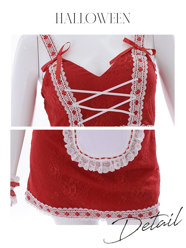 画像19: 【即日発送】【ハロウィン】赤ずきん×狼コスプレ【コスプレ5点セット】【コスプレ4点セット】【S-Mサイズ】【Fサイズ】[OF01/OF01]