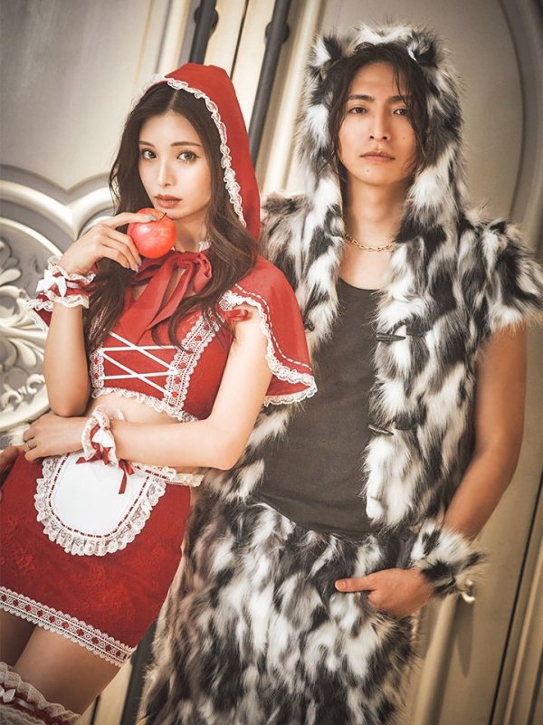 画像2: 【即日発送】【ハロウィン】赤ずきん×狼コスプレ【コスプレ5点セット】【コスプレ4点セット】【S-Mサイズ】【Fサイズ】[YMT/YMT]
