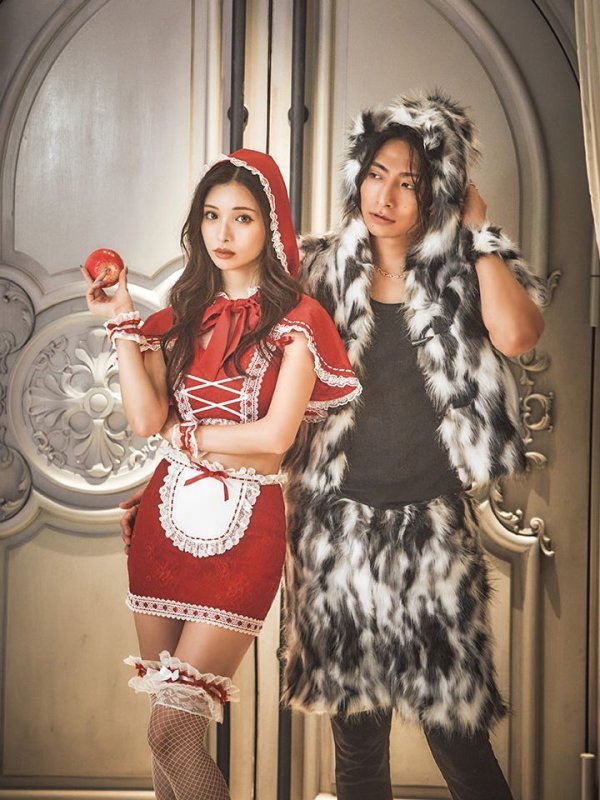 画像3: 【即日発送】【ハロウィン】赤ずきん×狼コスプレ【コスプレ5点セット】【コスプレ4点セット】【S-Mサイズ】【Fサイズ】[OF01/OF01]