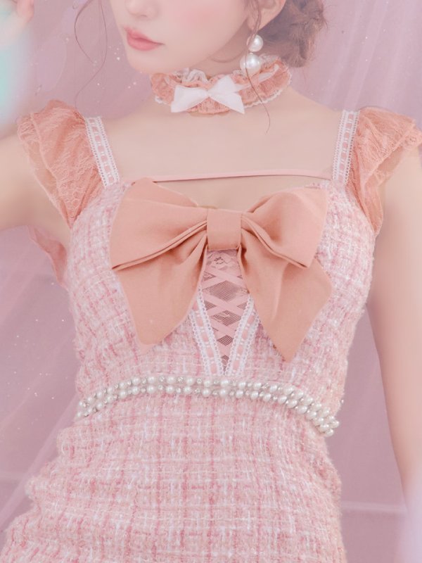 画像31: 【SALE!!】【即日発送】【ハロウィン】【LARME/ラルム掲載】 ツイードバニーミニワンピ 【コスプレ6点セット】【S-Lサイズ/2カラー】[OF04]