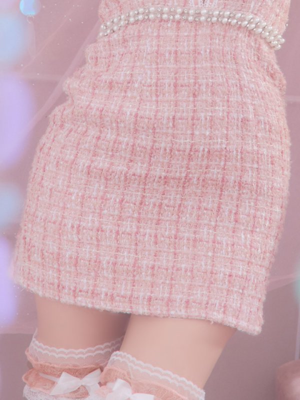 画像32: 【SALE!!】【即日発送】【ハロウィン】【LARME/ラルム掲載】 ツイードバニーミニワンピ 【コスプレ6点セット】【S-Lサイズ/2カラー】[OF04]