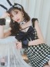 画像2: 【即日発送】【ハロウィン】 ツイードバニーミニワンピ 【コスプレ6点セット】【S-Lサイズ/2カラー】[YMT] (2)