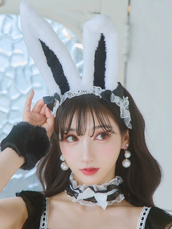 画像28: 【SALE!!】【即日発送】【ハロウィン】 ツイードバニーミニワンピ 【コスプレ6点セット】【S-Lサイズ/2カラー】[OF04]