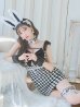 画像12: 【即日発送】【ハロウィン】 ツイードバニーミニワンピ 【コスプレ6点セット】【S-Lサイズ/2カラー】[YMT]