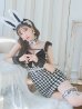 画像13: 【即日発送】【ハロウィン】【LARME/ラルム掲載】 ツイードバニーミニワンピ 【コスプレ6点セット】【S-Lサイズ/2カラー】[HC02]