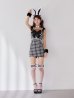 画像14: 【即日発送】【ハロウィン】 ツイードバニーミニワンピ 【コスプレ6点セット】【S-Lサイズ/2カラー】[OF01]